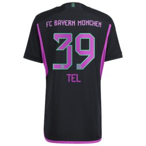FC Bayern Away Authentic Shirt 2023-24 with Tel 39 printing