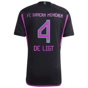 FC Bayern Away Shirt 2023-24 with De Ligt 4 printing