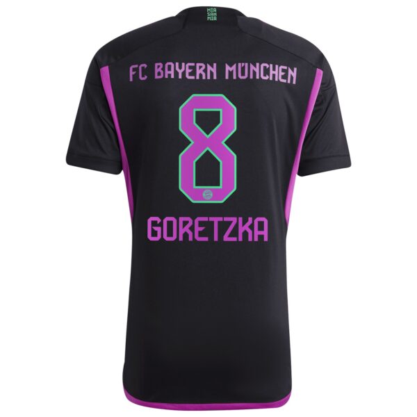 FC Bayern Away Shirt 2023-24 with Goretzka 8 printing