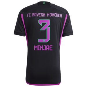 FC Bayern Away Shirt 2023-24 With Minjae 3 Printing