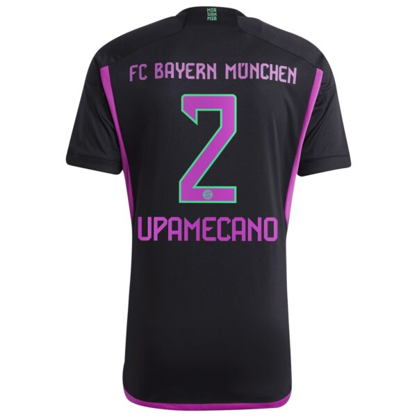 FC Bayern Away Shirt 2023-24 with Upamecano 2 printing