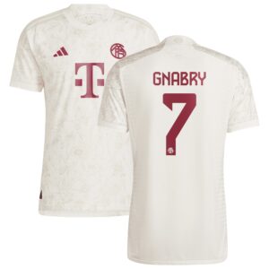 FC Bayern Third Authentic Shirt 2023-24 with Gnabry 7 printing