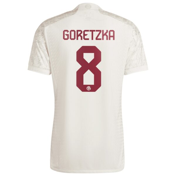 FC Bayern Third Authentic Shirt 2023-24 with Goretzka 8 printing