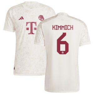 FC Bayern Third Authentic Shirt 2023-24 with Kimmich 6 printing