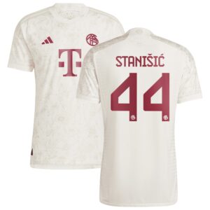 FC Bayern Third Authentic Shirt 2023-24 with Stanišic 44 printing
