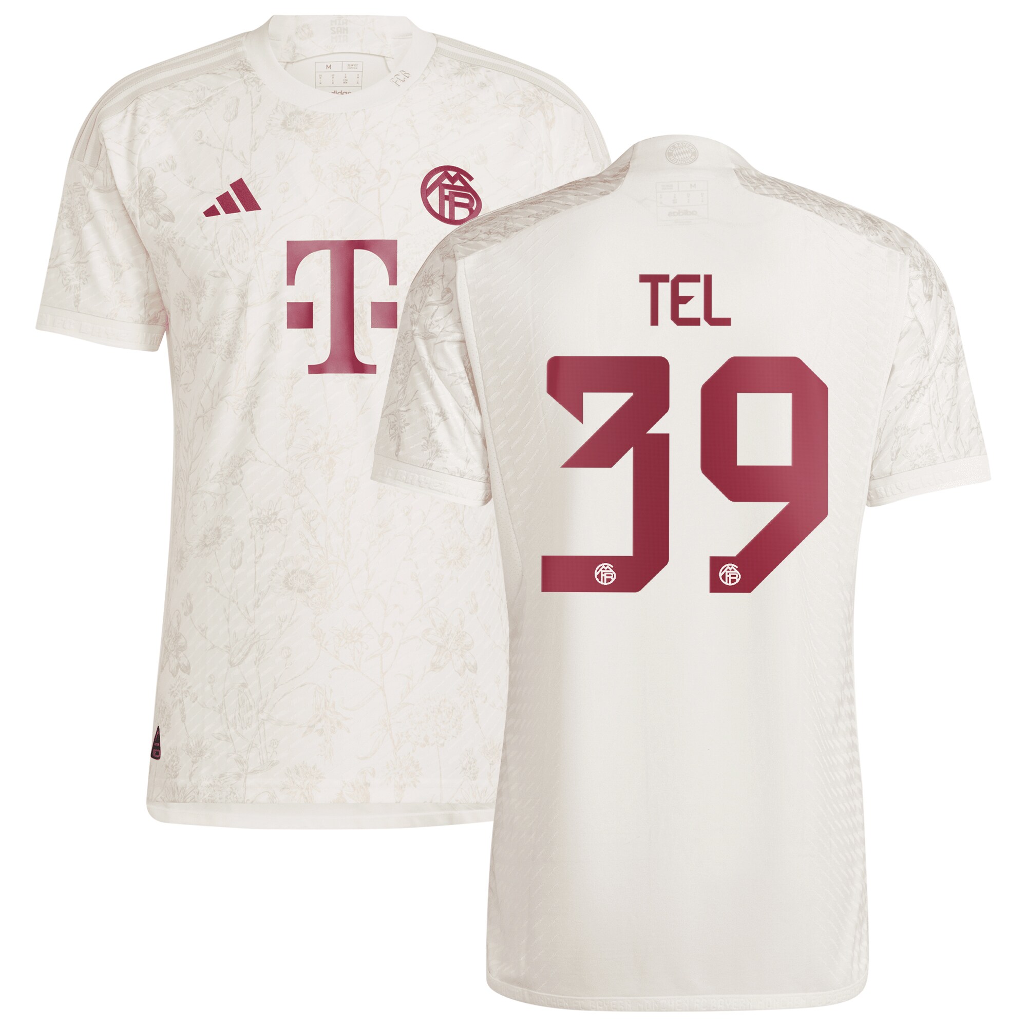 FC Bayern Third Authentic Shirt 2023-24 with Tel 39 printing