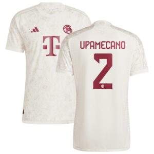 FC Bayern Third Authentic Shirt 2023-24 with Upamecano 2 printing