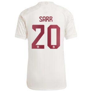FC Bayern Third Shirt 2023-24 with Sarr 20 printing