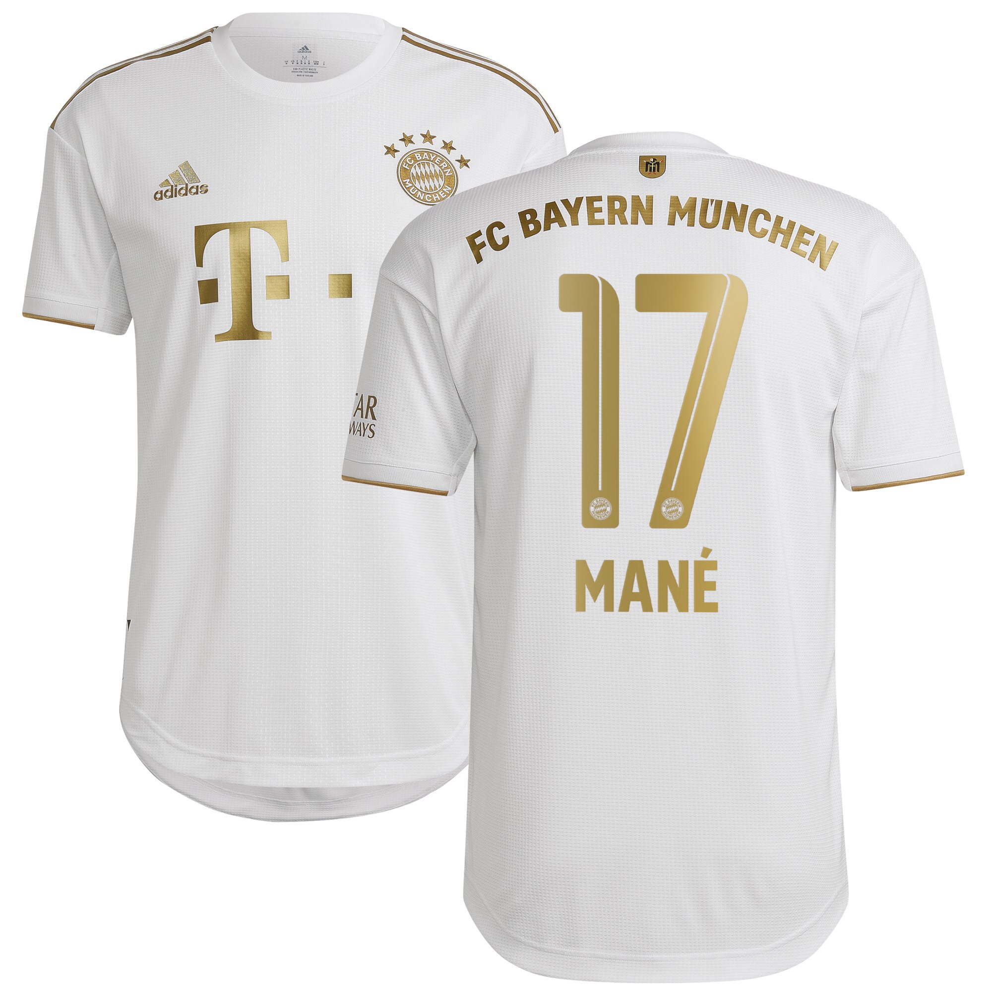 FC Bayern Away Authentic Shirt 2022-2023 with Mané 17 printing