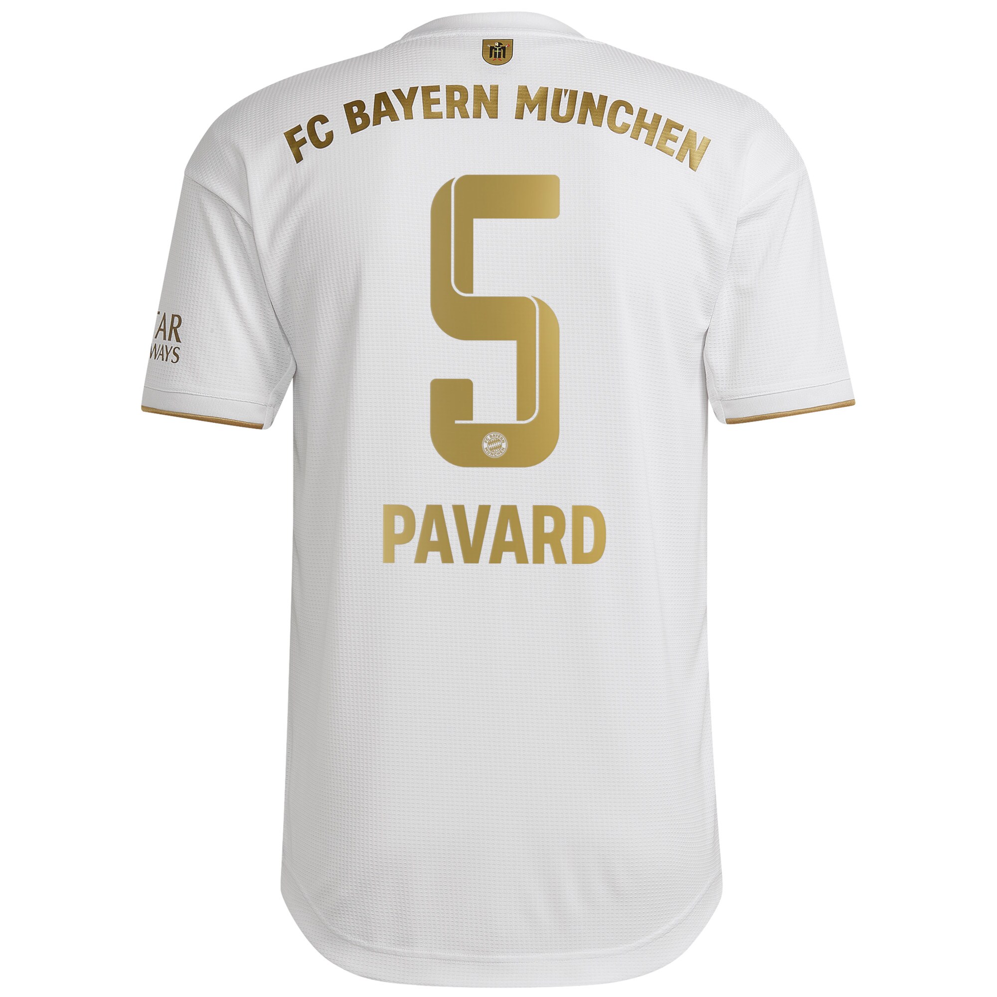 FC Bayern Away Authentic Shirt 2022-2023 with Pavard 5 printing