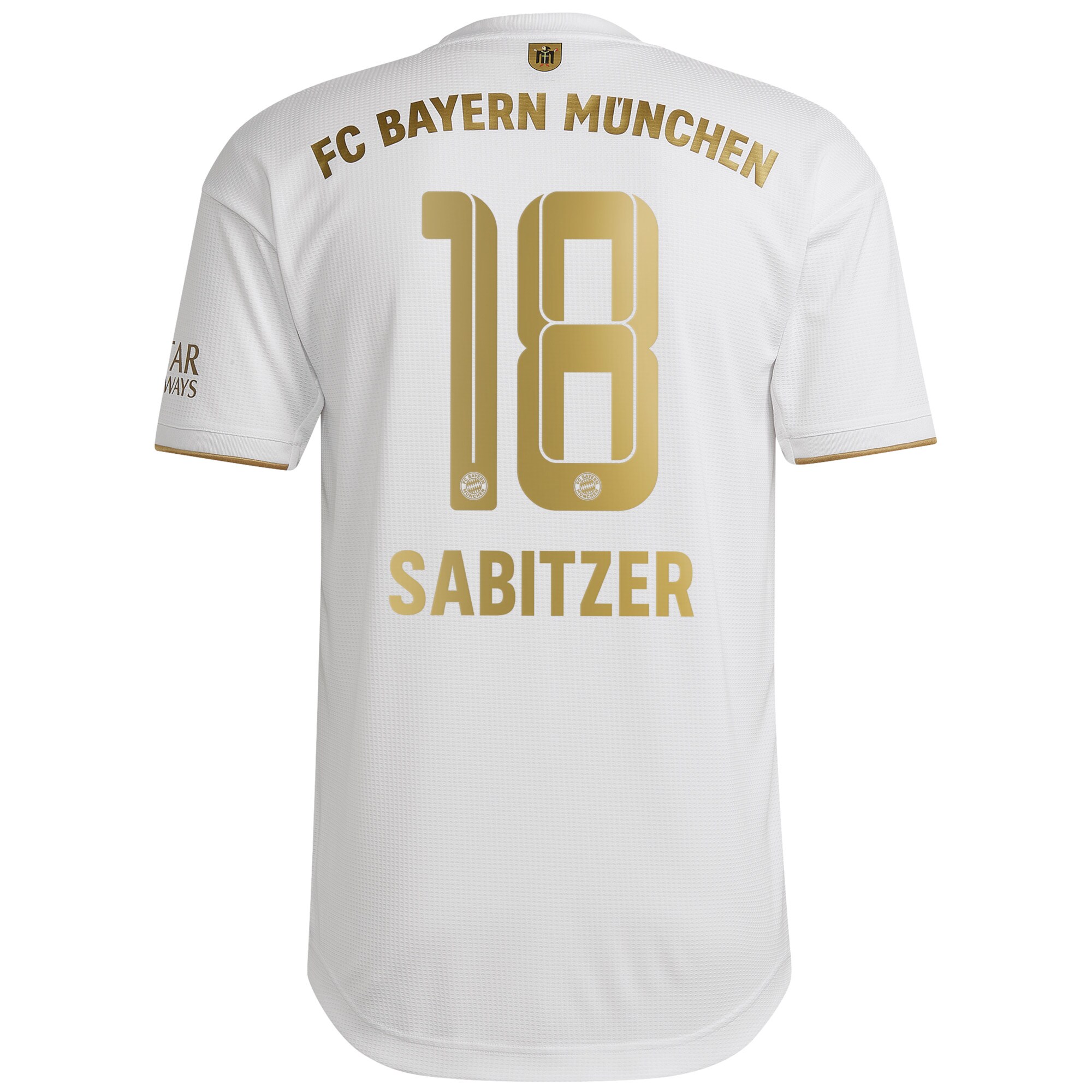FC Bayern Away Authentic Shirt 2022-23 with Sabitzer 18 printing
