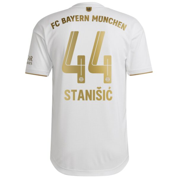 FC Bayern Away Authentic Shirt 2022-23 with Stanišic 44 printing