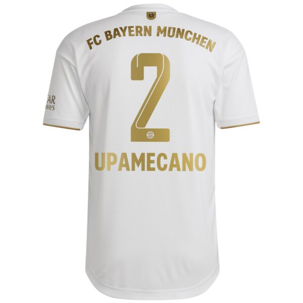 FC Bayern Away Authentic Shirt 2022-23 with Upamecano 2 printing