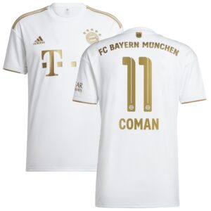 FC Bayern Away Shirt 2022-2023 with Coman 11 printing