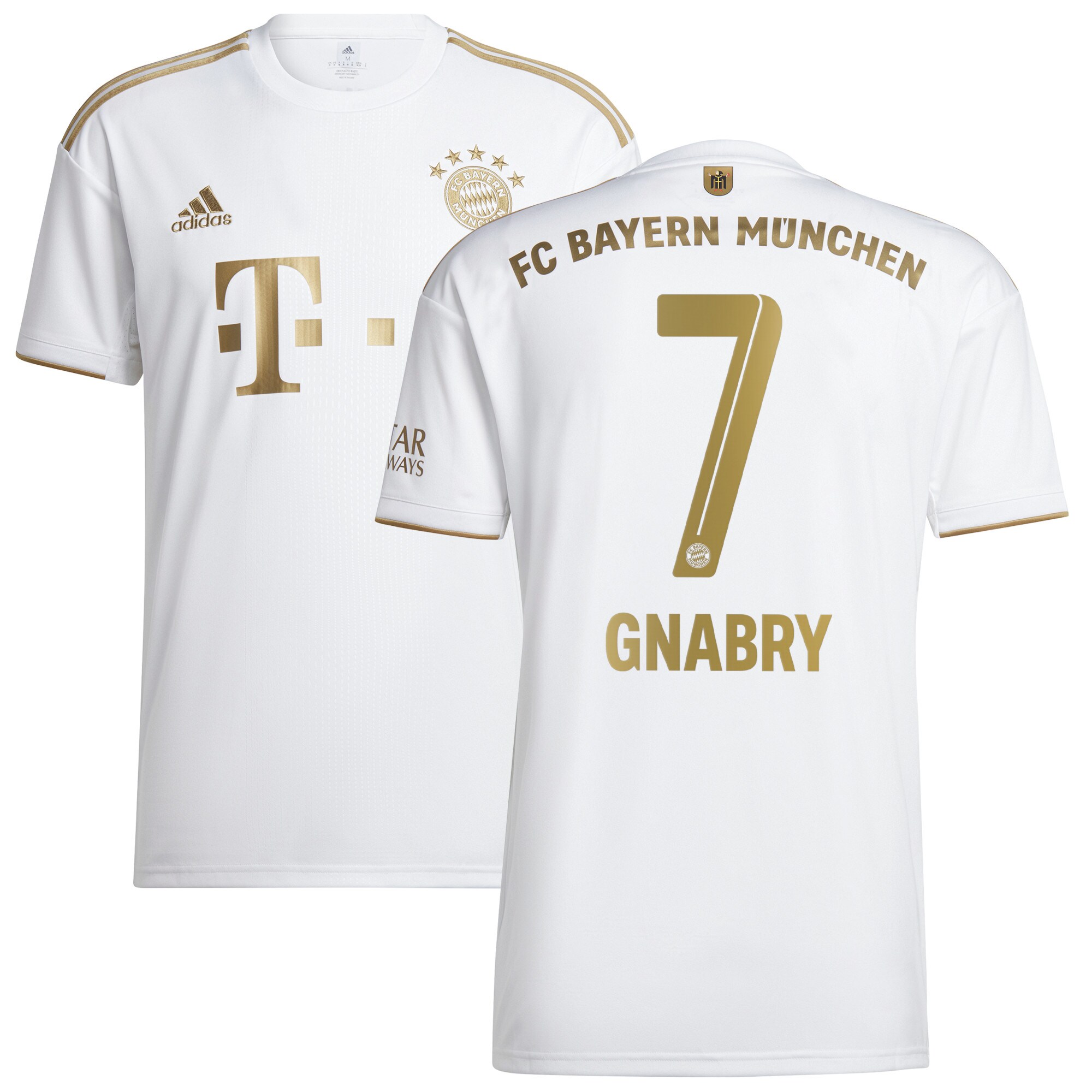FC Bayern Away Shirt 2022-2023 with Gnabry 7 printing
