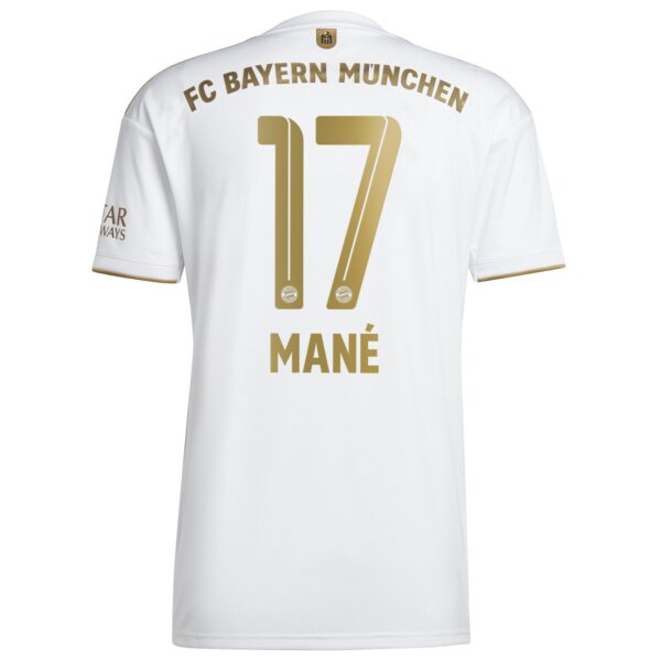 FC Bayern Away Shirt 2022-2023 with Mané 17 printing