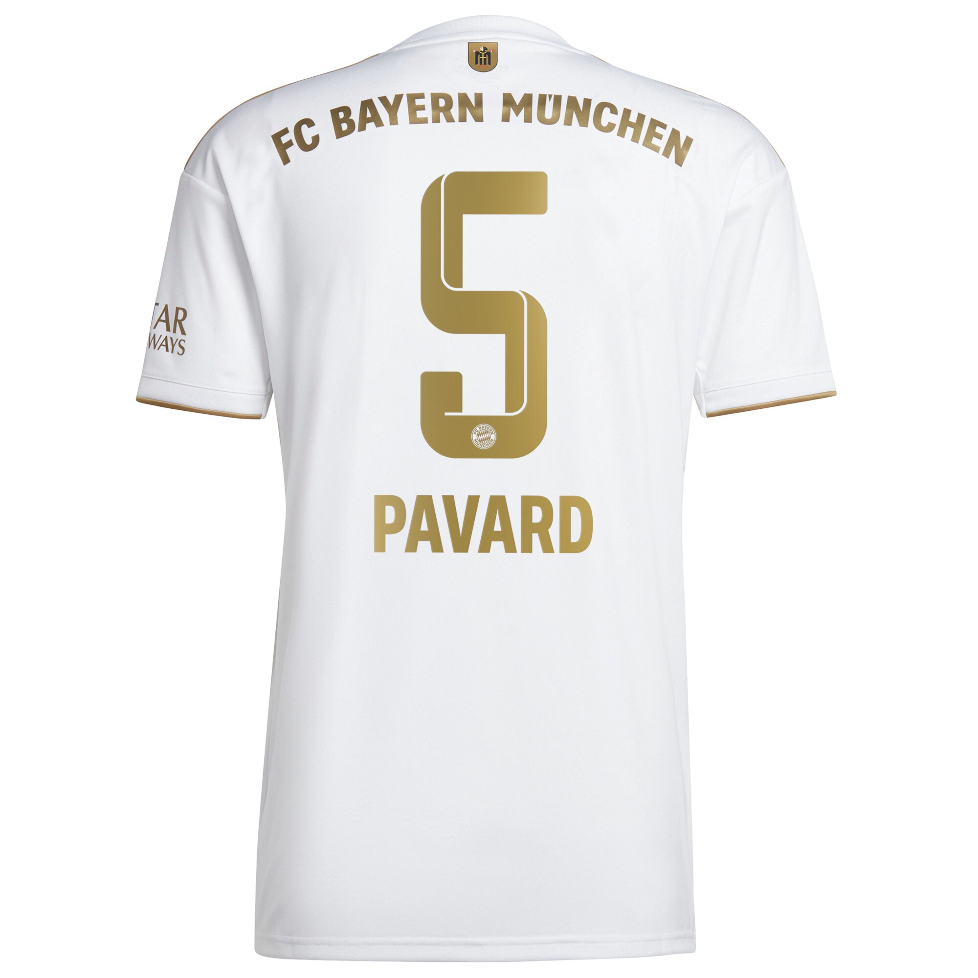 FC Bayern Away Shirt 2022-2023 with Pavard 5 printing