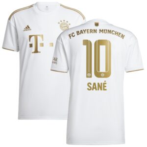 FC Bayern Away Shirt 2022-2023 with Sané 10 printing