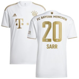 FC Bayern Away Shirt 2022-23 with Sarr 20 printing