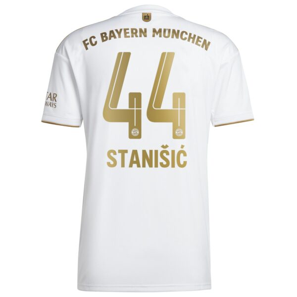 FC Bayern Away Shirt 2022-23 with Stanišic 44 printing