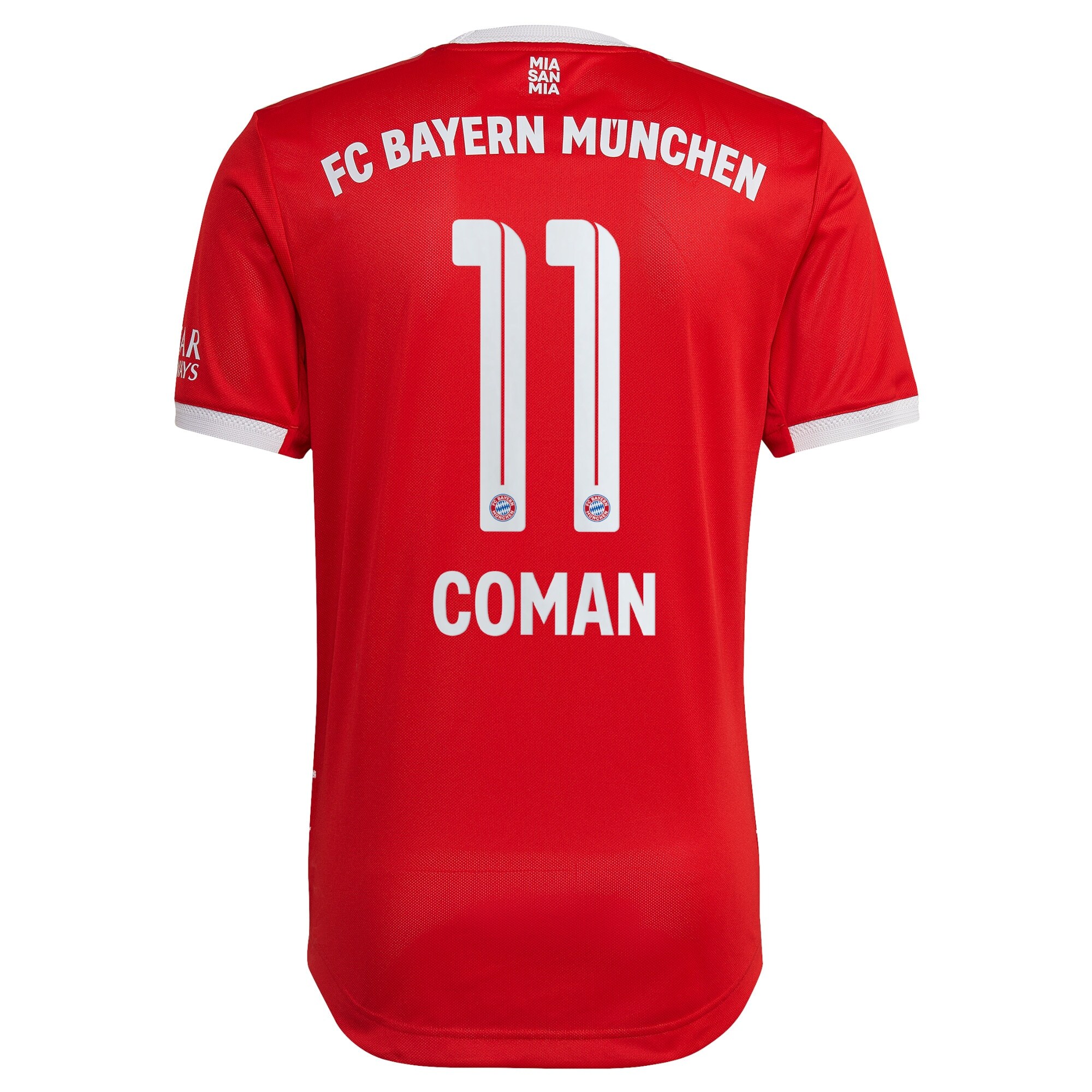FC Bayern Home Authentic Shirt 2022-23 with Coman 11 printing