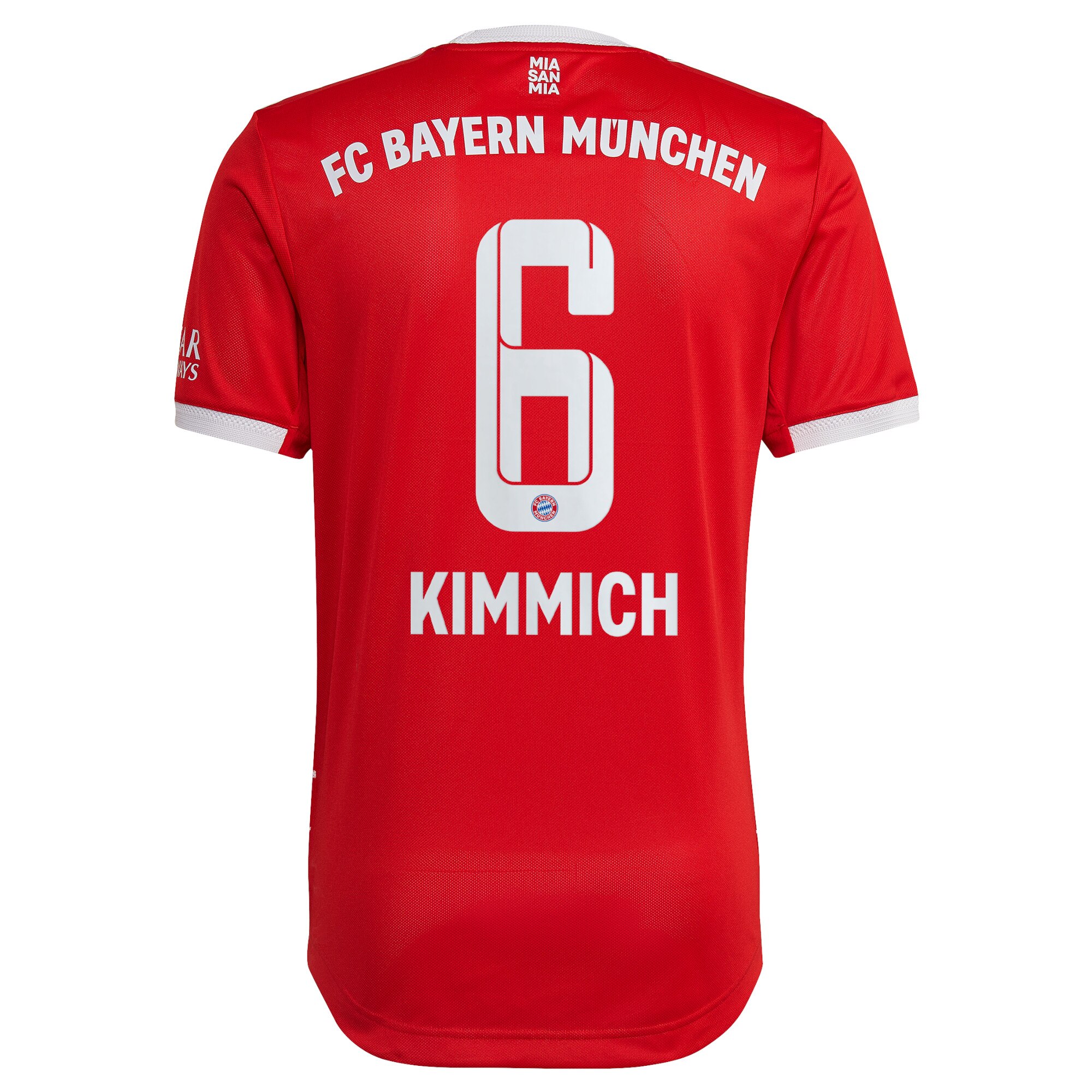 FC Bayern Home Authentic Shirt 2022-23 with Kimmich 6 printing