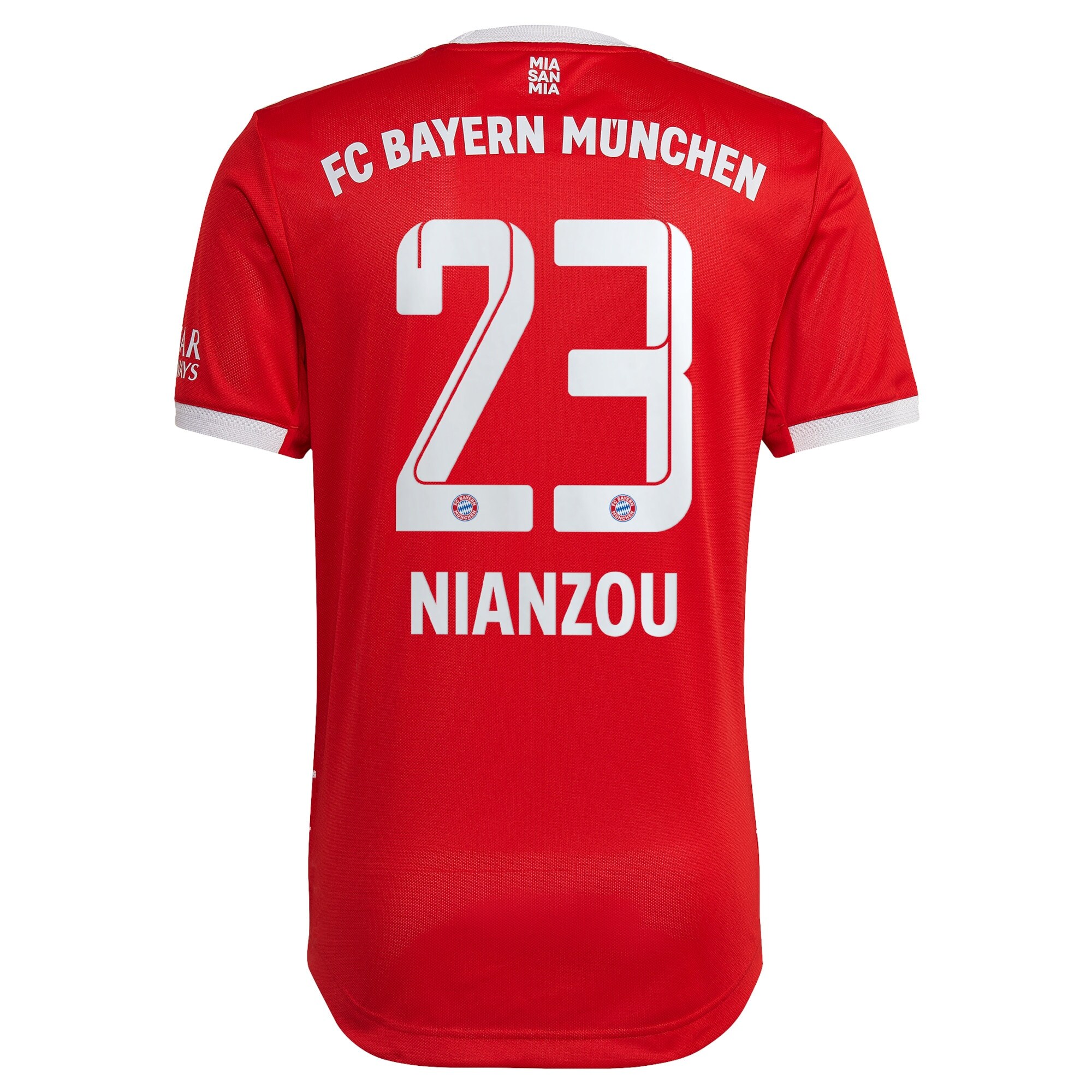 FC Bayern Home Authentic Shirt 2022-23 with Nianzou 23 printing