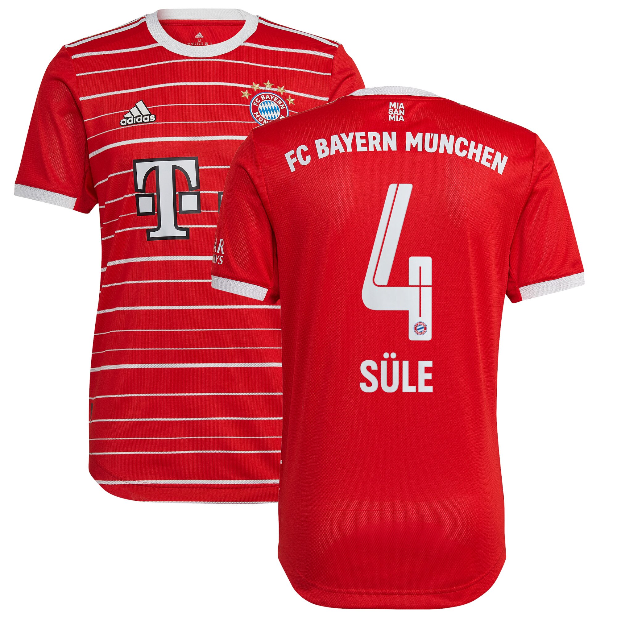 FC Bayern Home Authentic Shirt 2022-23 with Sule 4 printing