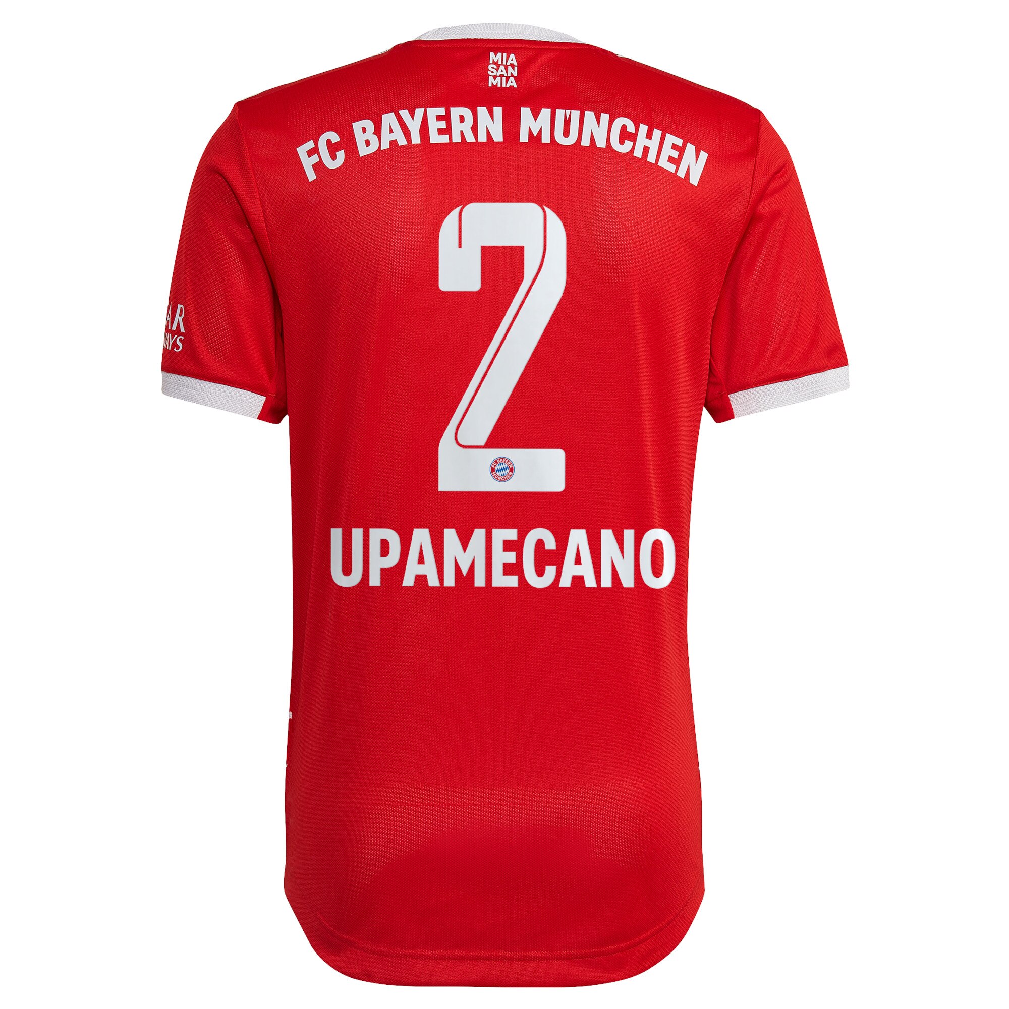 FC Bayern Home Authentic Shirt 2022-23 with Upamecano 2 printing