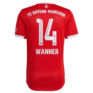 FC Bayern Home Authentic Shirt 2022-23 with Wanner 14 printing