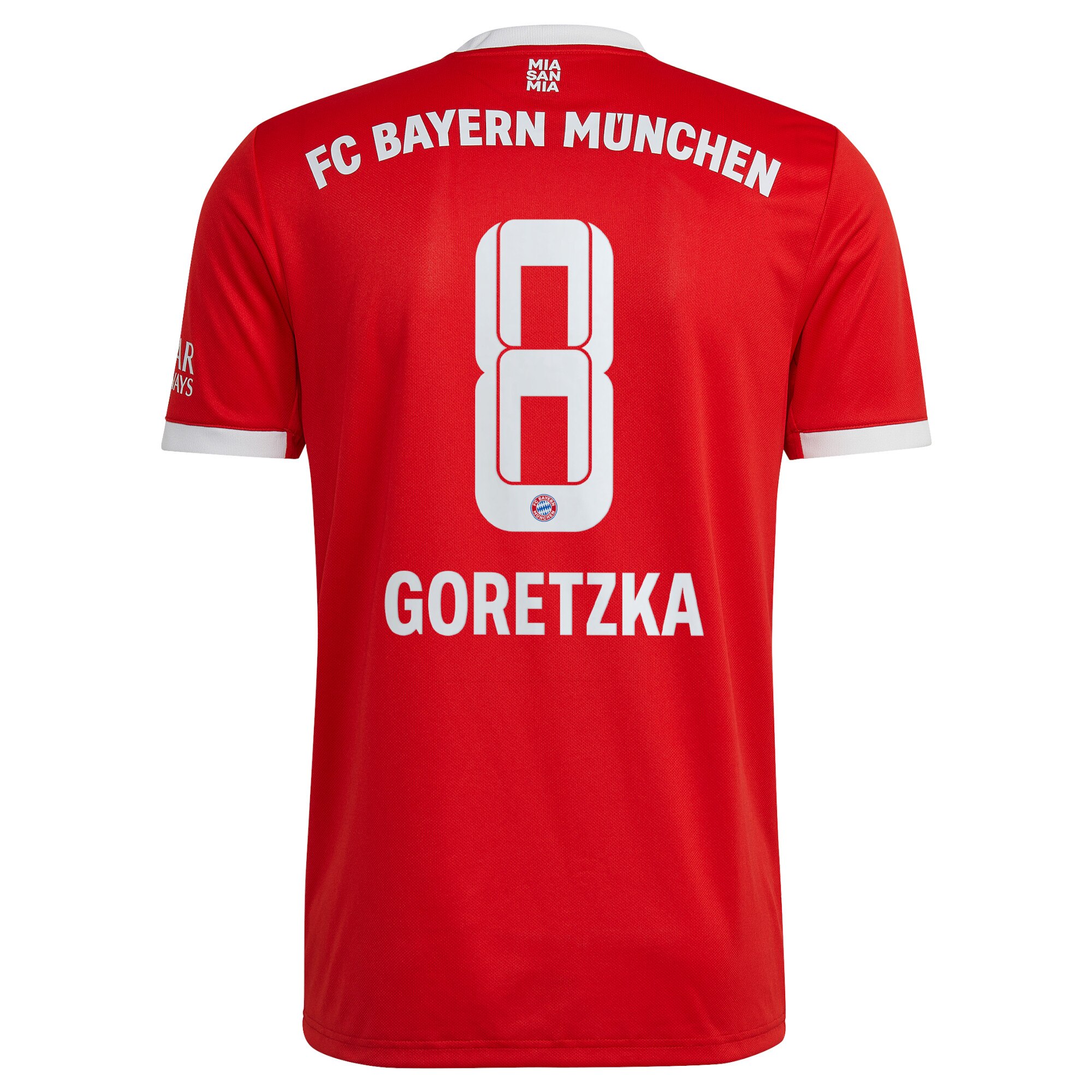 FC Bayern Home Shirt 2022-23 with Goretzka 8 printing