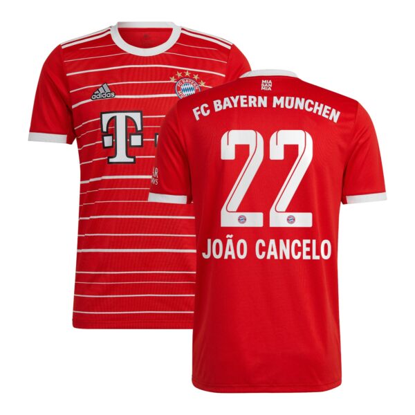 FC Bayern Home Shirt 2022-23 with João Cancelo 22 printing