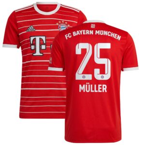 FC Bayern Home Shirt 2022-23 with Muller 25 printing