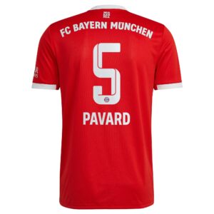 FC Bayern Home Shirt 2022-23 with Pavard 5 printing