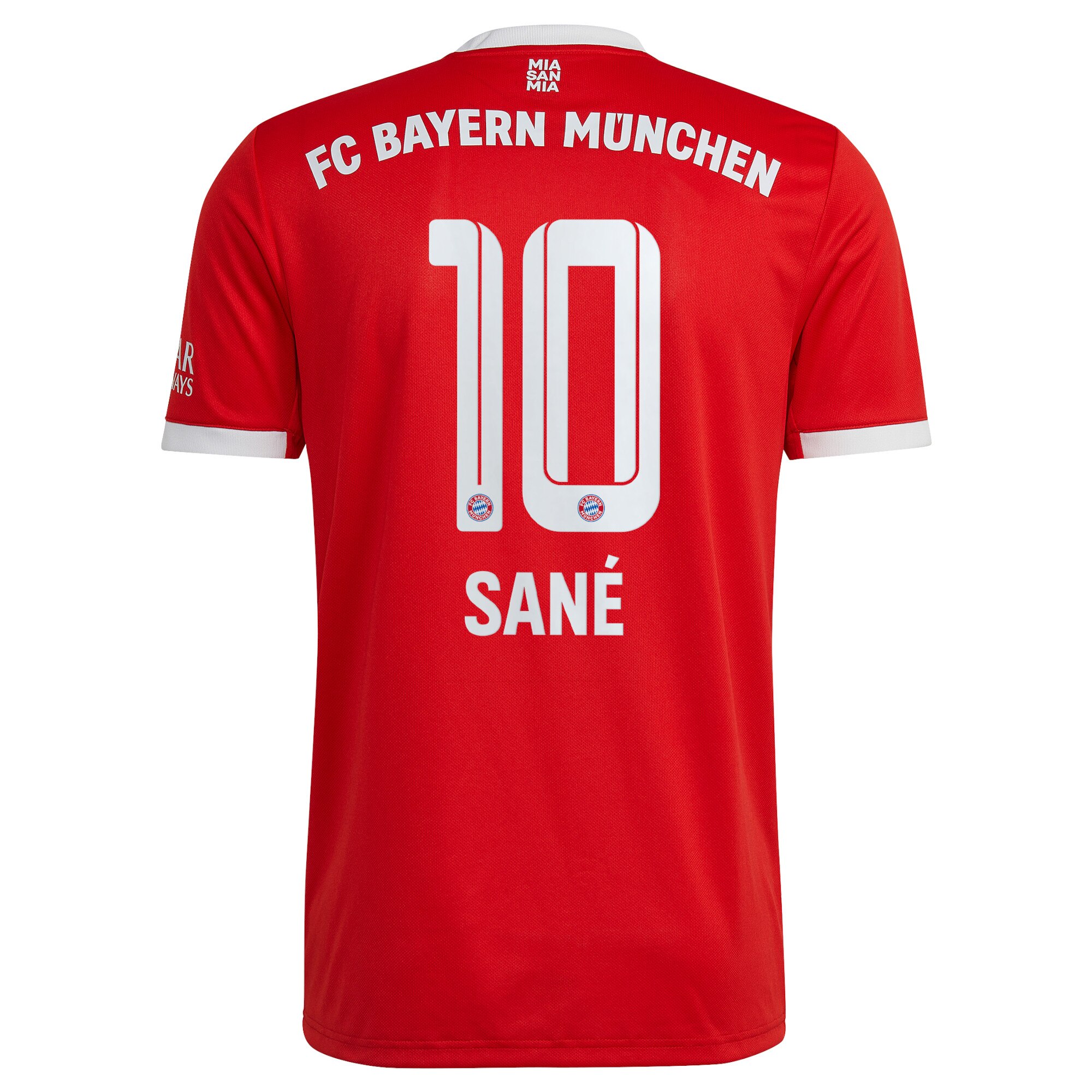 FC Bayern Home Shirt 2022-23 with Sané 10 printing