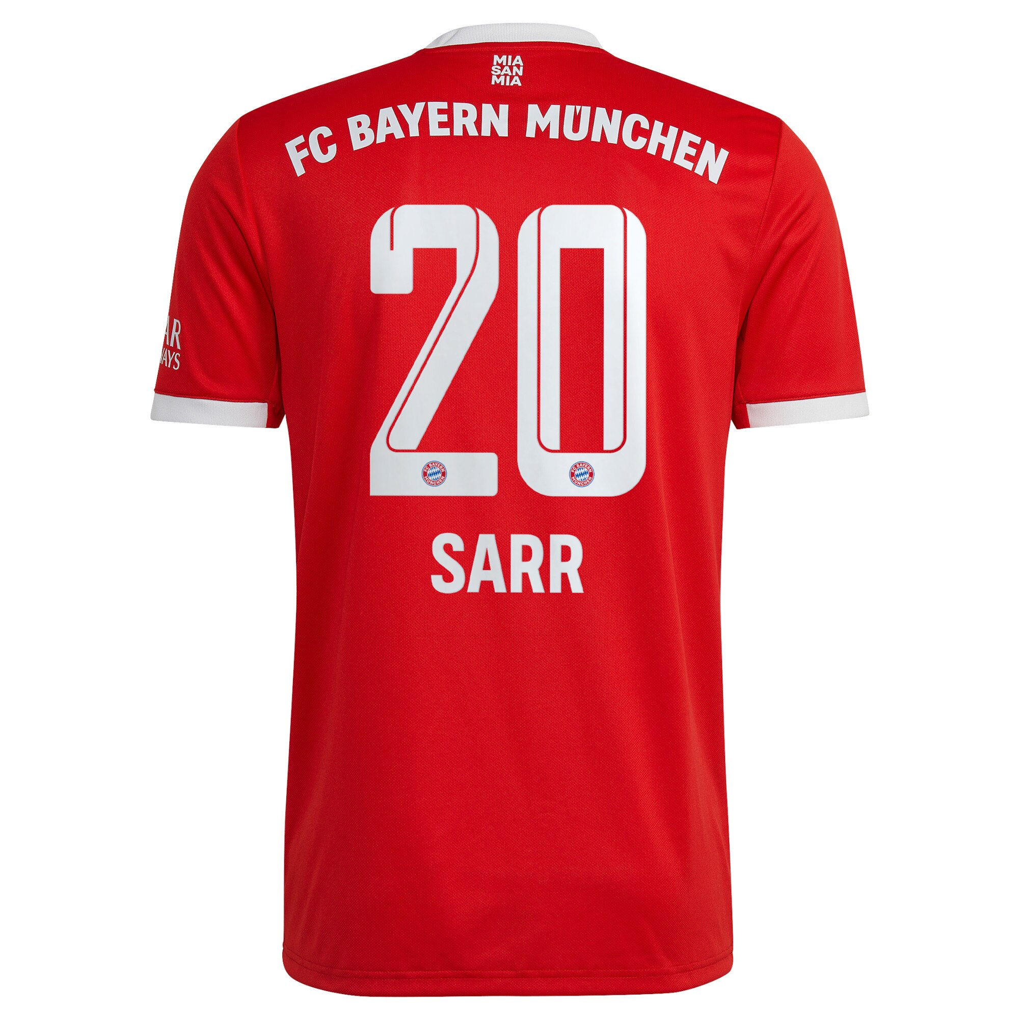 FC Bayern Home Shirt 2022-23 with Sarr 20 printing