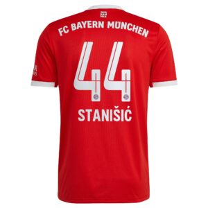 FC Bayern Home Shirt 2022-23 with Stanišic 44 printing