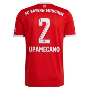 FC Bayern Home Shirt 2022-23 with Upamecano 2 printing