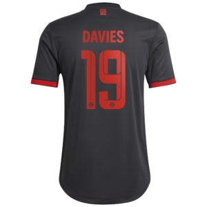 FC Bayern Third Authentic Shirt 2022-23 with Davies 19 printing