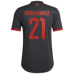 FC Bayern Third Authentic Shirt 2022-23 with Hernández 21 printing