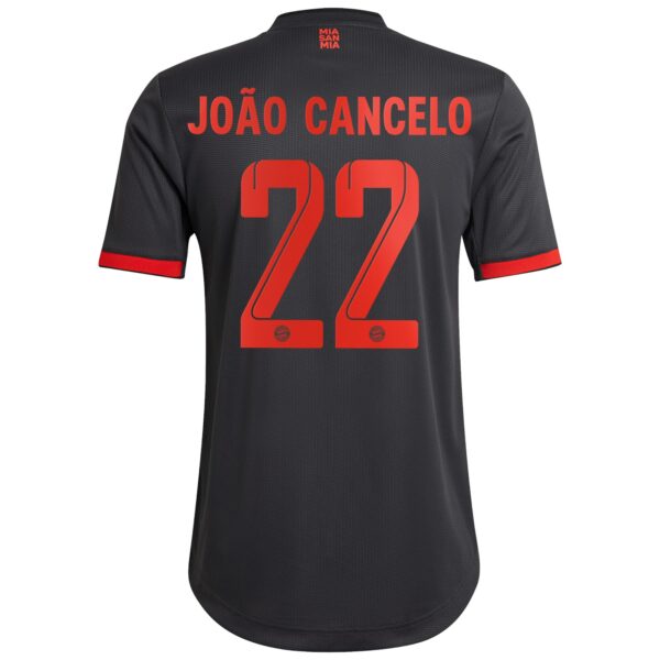 FC Bayern Third Authentic Shirt 2022-23 with João Cancelo 22 printing