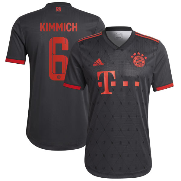 FC Bayern Third Authentic Shirt 2022-23 with Kimmich 6 printing