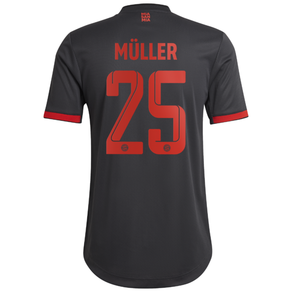 FC Bayern Third Authentic Shirt 2022-23 with Müller 25 printing
