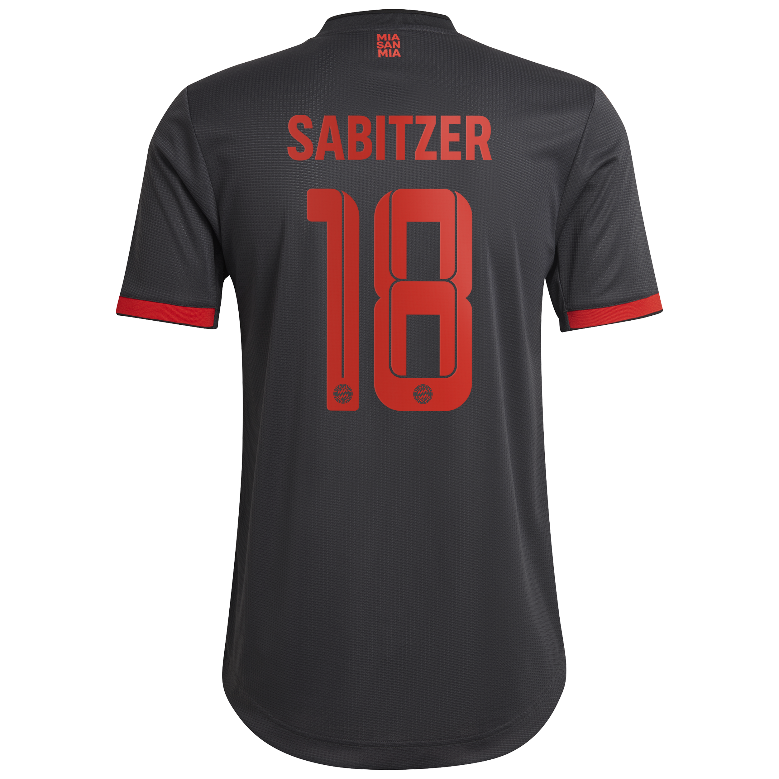 FC Bayern Third Authentic Shirt 2022-23 with Sabitzer 18 printing
