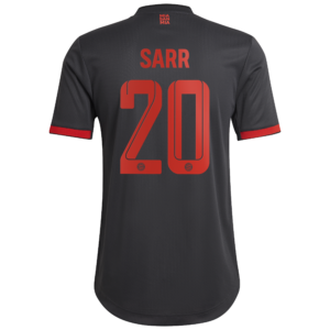 FC Bayern Third Authentic Shirt 2022-23 with Sarr 20 printing