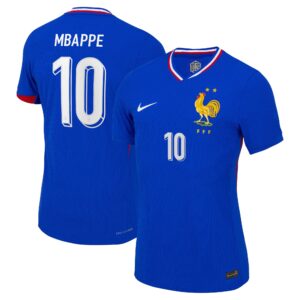 France Dri-FIT ADV Home Match Shirt 2024 with Mbappe 10 printing