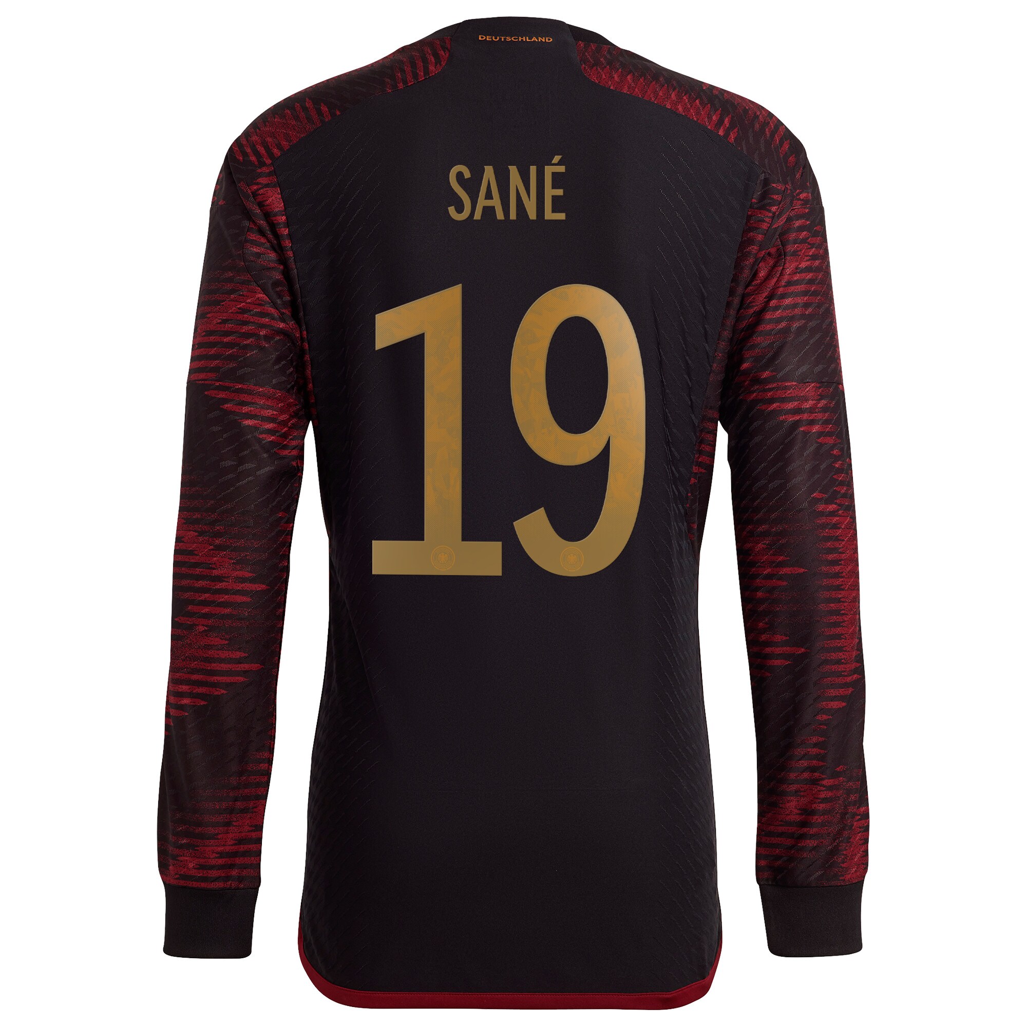 Germany Away Authentic Shirt Long Sleeve with Sané 19 printing