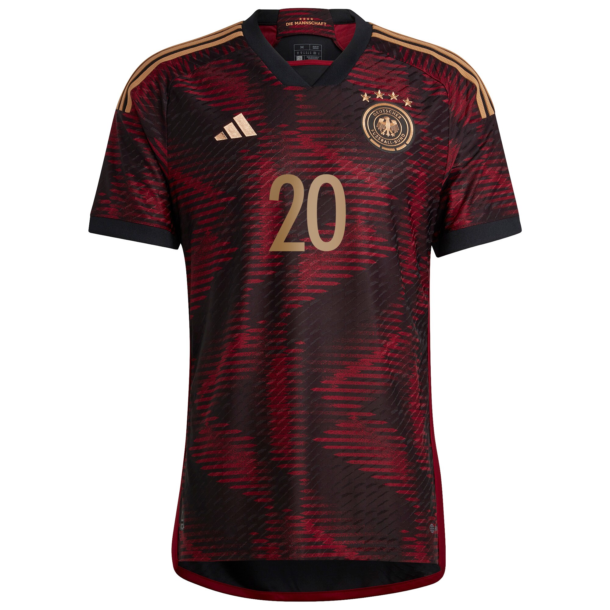 Germany Away Authentic Shirt with Adeyemi 20 printing