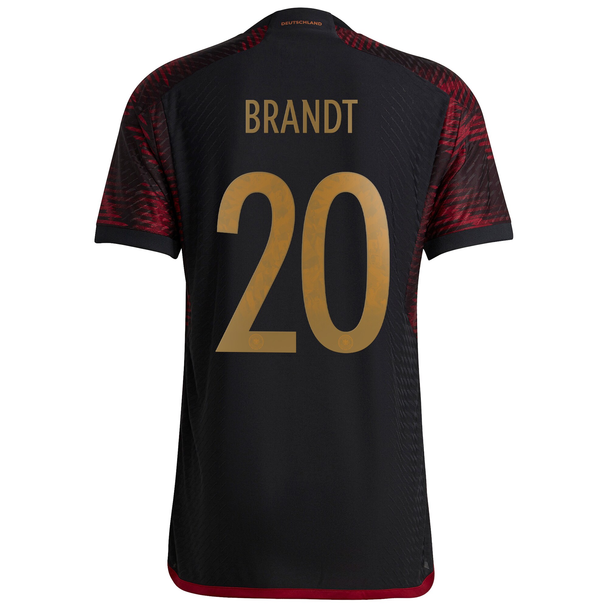 Germany Away Authentic Shirt with Brandt 20 printing