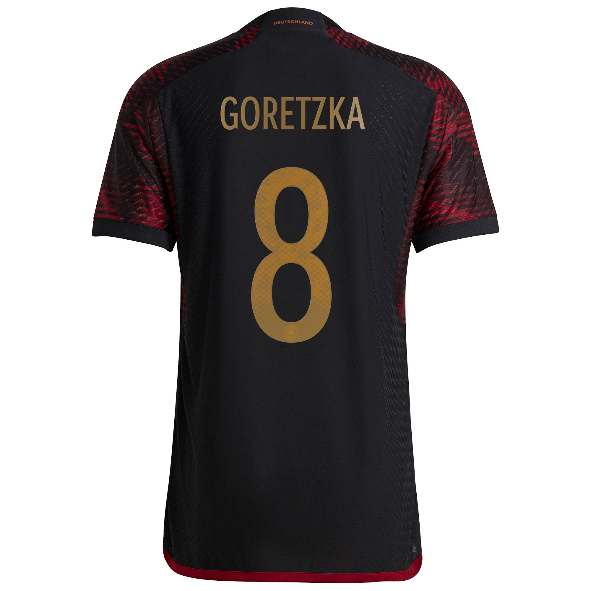 Germany Away Authentic Shirt with Goretzka 8 printing